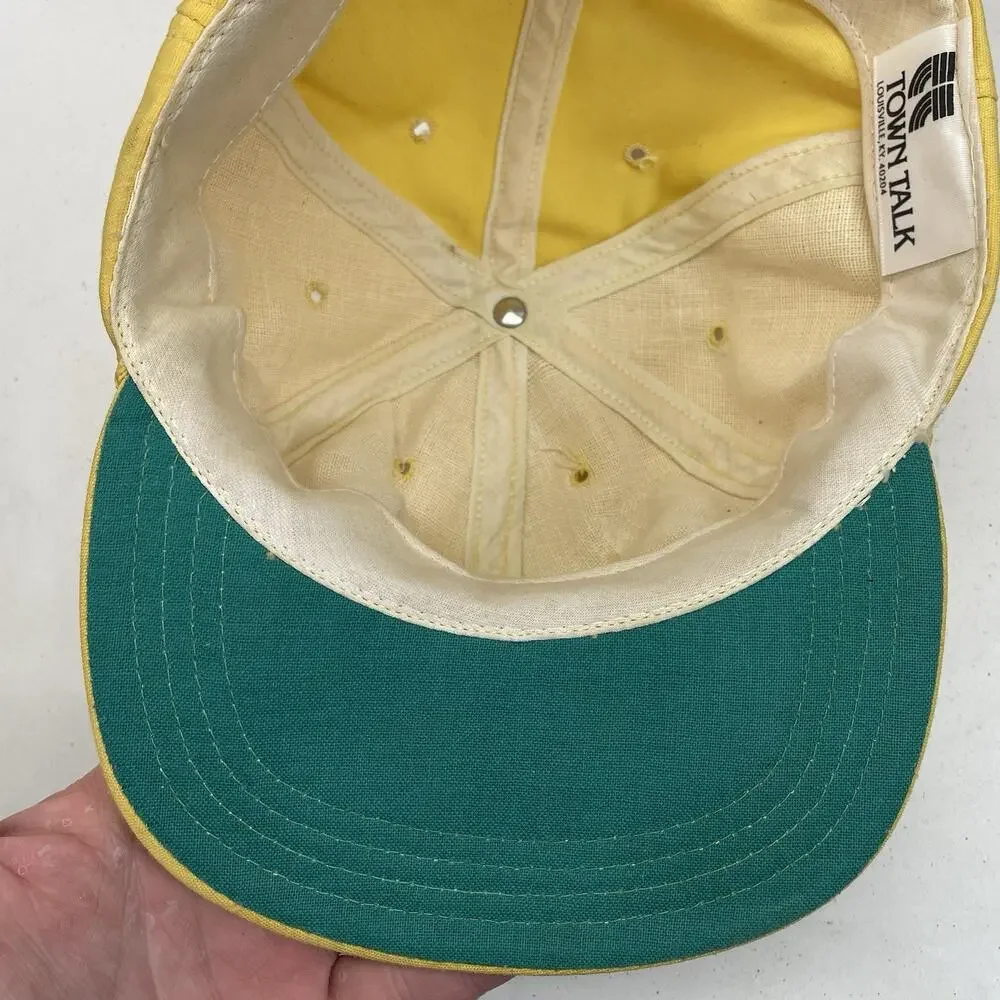 Vintage Hickory Hollow Golf Club Yellow Adjustable Strapback Baseball‎ Hat Cap